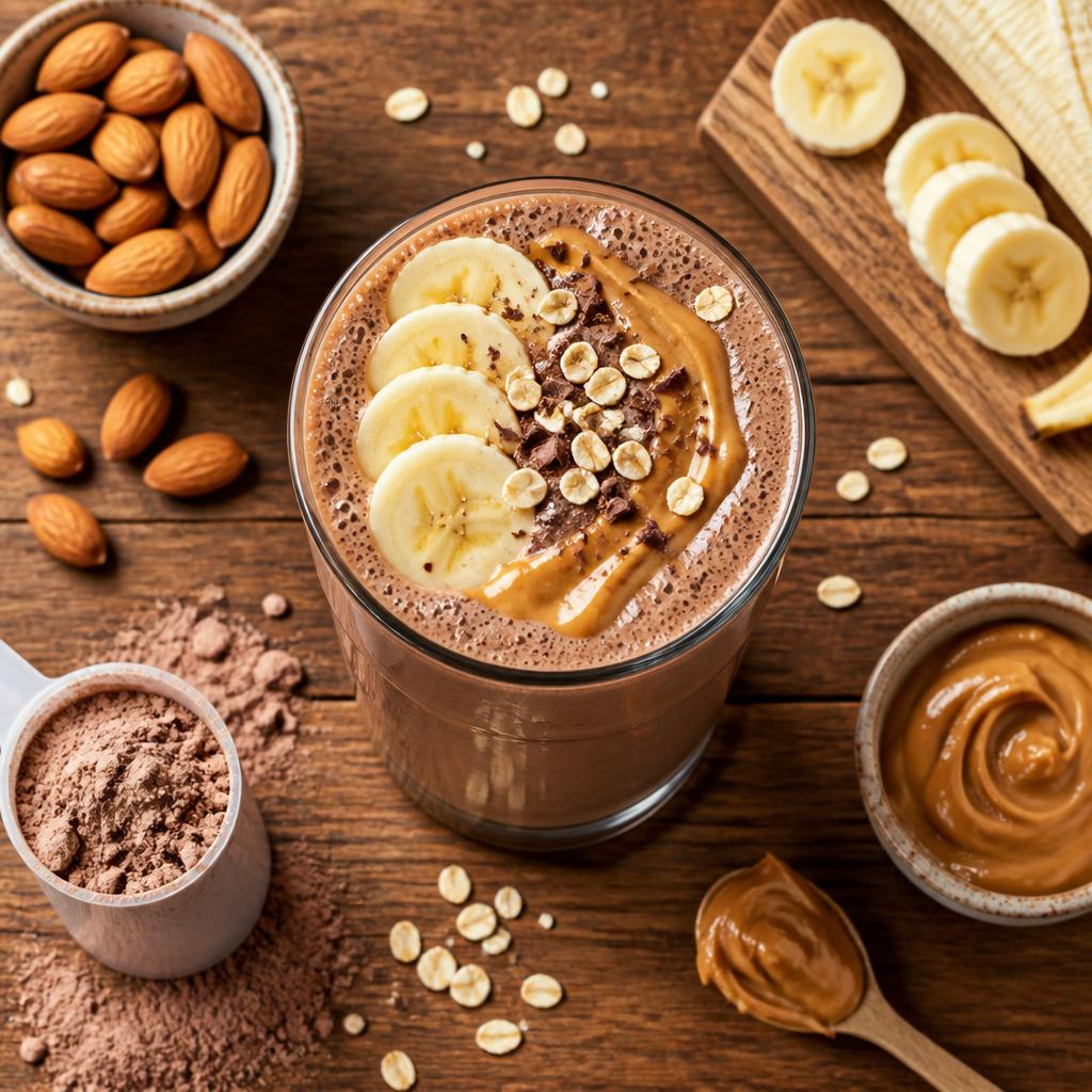 Chocolate PB Protein Shake
